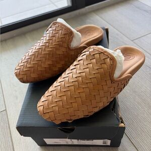 OluKai Tan Woven Loafers